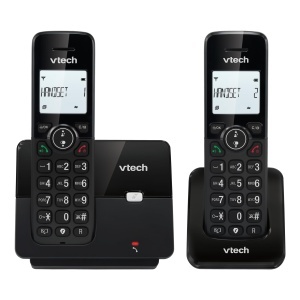 Telefon fix wireless VTech CS2001, ecran iluminat, functie blocare apeluri, negru