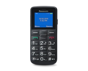 Telefon mobil Panasonic KX-TU110EXB Dual-SIM Negru cu functie SOS si tastatura mare