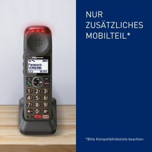 Telefon Panasonic KX-TGMA45 Mobil Suplimentar cu Amplificare Sunet si Slow-Talk Negru Metalic - Img 3
