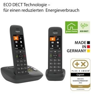 Telefon wireless Gigaset C575A Duo cu robot telefonic display color mare functie blocare apeluri negru - Img 5
