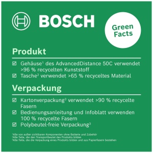 Telemetru laser Bosch AdvancedDistance 50C masurarea precisa a distantelor de pana la 50 m afisaj tactil functii de masurare cu ajutor integrat intr-o - Img 3