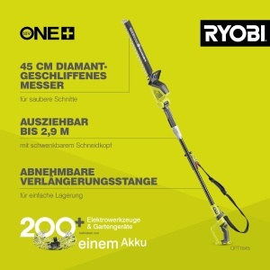 Teleskop Heckenschere RYOBI 18V ONE, 45 cm, 135 cap de taiere - Img 3