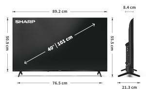 Televizor SHARP 40HF3365E, 40 FHD, QLED, Bluetooth, Negru - Img 7