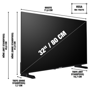 Televizor Smart TELEFUNKEN XH32TP900S 32 inch HD Ready, HDR10, Dolby Audio - Img 3