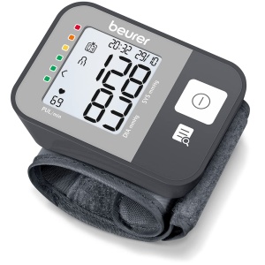 Tensiometru Beurer BC 27 cu detectie aritmie, masurare complet automata a tensiunii arteriale si masurarea pulsului, indicator de risc, pentru circumferinta incheieturii mainii de 14-19,5 cm, dispozitiv medical