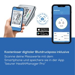 Tensiometru Beurer BM 35 pentru brat detectare aritmie memorie 2x60 valori - Img 6