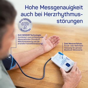 Tensiometru pentru brat, pentru aritmii cardiace, control potrivire manseta, indicator de repaus, cu software - Img 4