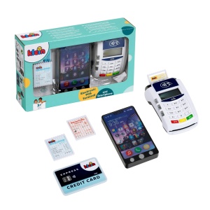 Terminal PoS pentru copii Theo Klein 7274 cu smartphone, sunet si lumini - Img 4