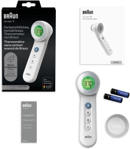 Termometru Braun Sensian 7 BNT400 3-in-1 ContactContactless Tehnologie Age Precision Display Colorat - Img 6