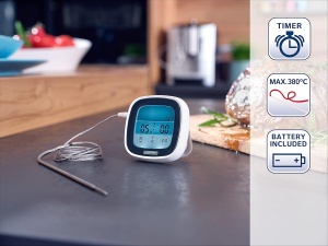 Termometru digital pentru carne Leifheit 3223, cablu 100 cm, timer - Img 2