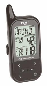 Termometru digital pentru gratar TFA Dostmann Twin 14.1511, 2 sonde, negru - Img 2