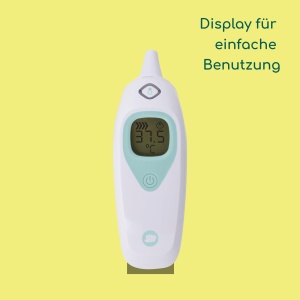 Termometru digital pentru ureche Bebeconfort, masurare rapida 1 secunda, ecran LCD, alb - Img 4