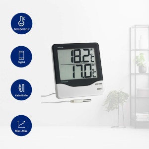 Termometru digital TFA Dostmann 30.1011 pentru interior si exterior - Img 5
