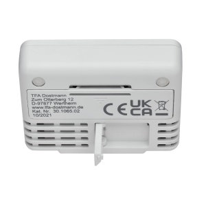Termometru digital TFA Dostmann 30.1065.02, interior, -10..60C, alb - Img 2