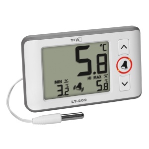 Termometru digital TFA Dostmann LT202, cablu waterproof 200 cm, alb