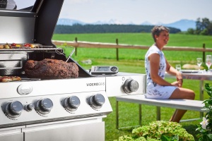 Termometru pentru carne Rosle, cu magnet, interval -20C - 250C, argintiunegru - Img 3
