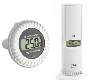 Termometru si higrometru TFA Dostmann 30.3310.02, SmartHome, Alb, L 110 x B 115 x H 135 mm