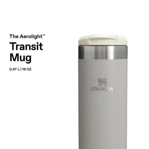 Termos cu capacitate de 0.47L Stanley Aerolight Transit - Usor, Spalare Automata, Culoare Ash - Img 3