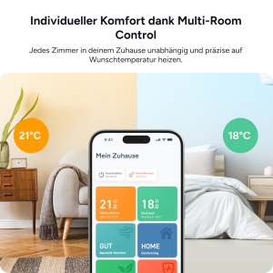 Termostat inteligent tado X cu control prin aplicatie, instalare usoara, economisire energie - Img 3