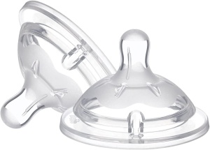 Tetina Chicco NaturalFeeling Silicon 0M Anti-Colici Forma Brustei - Img 2