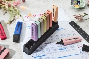 Textmarker STABILO BOSS ORIGINAL NatureCOLORS Wildflower, 4 culori, tehnologie anti-uscare - Img 6