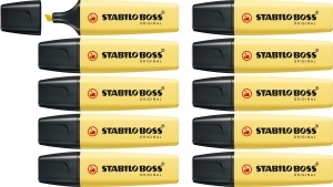 Textmarker STABILO BOSS ORIGINAL Pastel, 14 culori, 2-5 mm