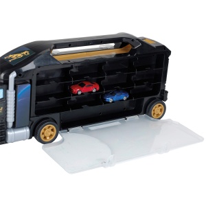 Theo Klein 3500 Mack Collective Box Truck cu rampa de plecare integrata | 26 compartimente de depozitare | Rampa pentru curse cool | Dimensiuni: 62,9 cm x 12 cm x 23,6 cm | Jucarii pentru copii de la 3 ani - Img 3
