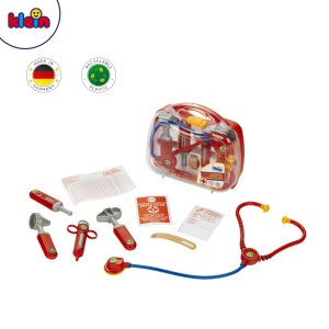 Theo Klein 4266 Valiza de doctor cu accesorii I Stetoscop, seringa si multe altele I Geanta cu capac transparent I Dimensiuni: 21,5 cm x 9 cm x 20 cm I Jucarii pentru copii de la 3 ani - Img 4