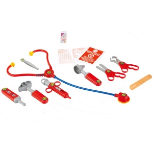 Theo Klein 4383 Cazul medicului | Geanta medicala din 14 piese cu stetoscop, termometru, seringa si maner practic de transport | Dimensiuni: 28 cm x 9,5 cm x 22 cm | Jucarii pentru copii de la 3 ani - Img 4