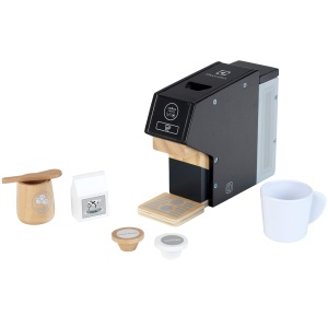 Theo Klein 7401 Electrolux Aparat de cafea, lemn | Incl. cana, capsule, lapte si zahar | Accesorii pentru bucatarii pentru copii si de joaca | Dimensiuni: 19 cm x 5,5 cm x 14 cm | Jucarii pentru copii de la 3 ani - Img 4