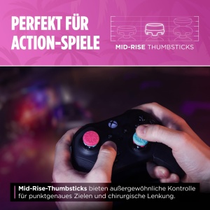 Thumbsticks KontrolFreek Action Adventure pentru Xbox Series XS, Heist Edition, Rosa si Albastru - Img 4