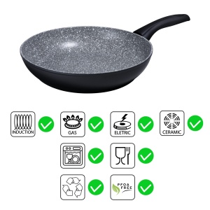 Tigaie Bialetti Black Pearl 28 cm Aluminiu Negru - Img 6