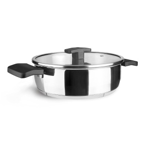 Tigaie cu capac Lacor 80626, inox 1810, 26 cm, 3.5 litri
