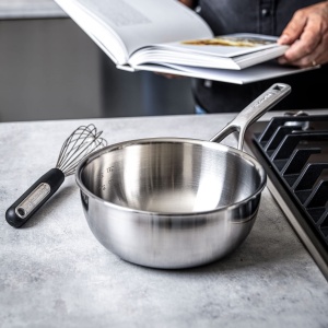Tigaie din inox KitchenAid MultiPly, 20 cm, 2.36 L, rezistenta la cuptor - Img 2