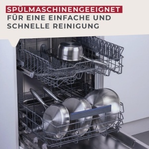 Tigaie Fackelmann VITA3 20 cm, inox, cu maner ergonomic, pentru toate tipurile de plite - Img 8