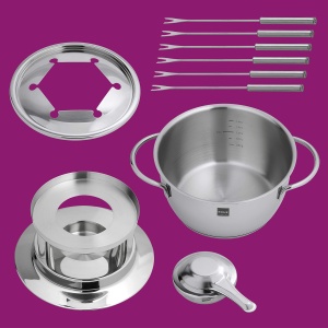 Tigaie fondu Rohe Fiona 2.20L, inox 18cm, argintie - Img 6