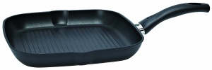 Tigaie grill Ballarini Rialto 28 x 28 cm aluminiu antiaderent negru