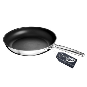 Tigaie inox Schulte-Ufer Astral, 20 cm, fara PFASPTFE, rezistenta la 500C
