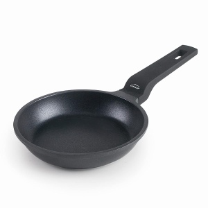 Tigaie miniatura Lacor 25163, aluminiu, antiaderenta, 14 cm, neagra