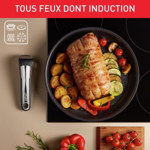 Tigaie pentru clatite Tefal Ingenio Eco Resist, 27 cm, antiaderenta, inductie - Img 4