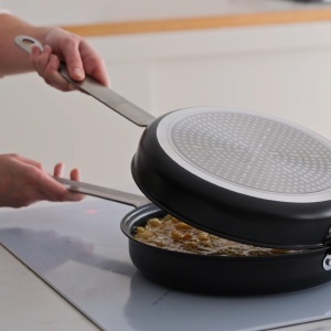 Tigaie pentru omelete IBILI I-CHEF, 14 cm, aluminiu, antiaderenta, inox - Img 6