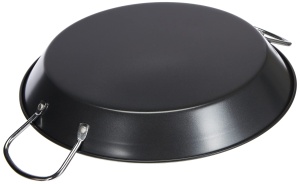 Tigaie pentru paella IBILI Gandia 32 cm otel negru fabricata in Spania - Img 2