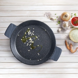 Tigaie pentru Paella Lacor 25436, Aluminiu cu Manere din Silicon, Antiaderenta - Img 5