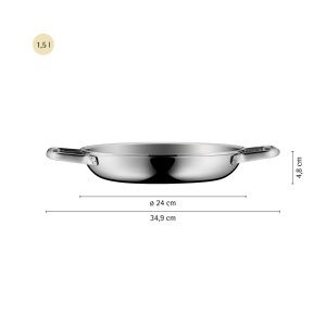 Tigaie servire WMF Profi Resist 24 cm, antiaderenta, inductie, otel inoxidabil - Img 5