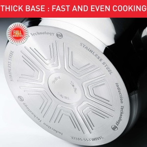 Tigaie Tefal Comfort Max 26 cm, Otel inoxidabil premium, Indicator de temperatura Thermo-Spot, Acoperire antiaderenta, Inductie G7260544, Negru, Argintiu - Img 7
