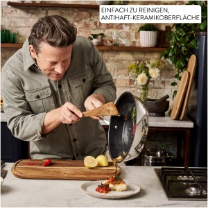 Tigaie Tefal Jamie Oliver Classic Cook 28 cm, antiaderenta, inox, cu termostat - Img 4