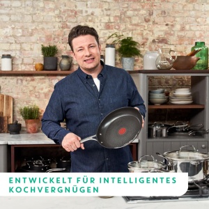 Tigaie Tefal Jamie Oliver Cooks Direct On 28 cm Inox Antiaderenta Titanium Indicator Thermo-Signal - Img 6