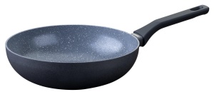 Tigaie wok Fackelmann Cosmo 28 cm aluminiu acoperire ceramica fara PFAS maner Soft-Touch