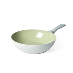 Tigaie wok Salter 28 cm, cu invelis antiaderent, compatibila inductie, maner Bakelite