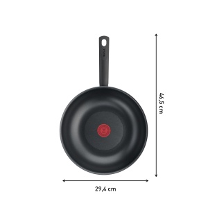 Tigaie wok Tefal Day by Day On 28 cm, antiaderenta, Thermo-Signal, aluminiu - Img 7